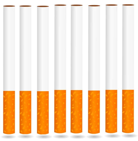 Eps8 矢量孤立的香烟-详细的现实图 — 图库矢量图片