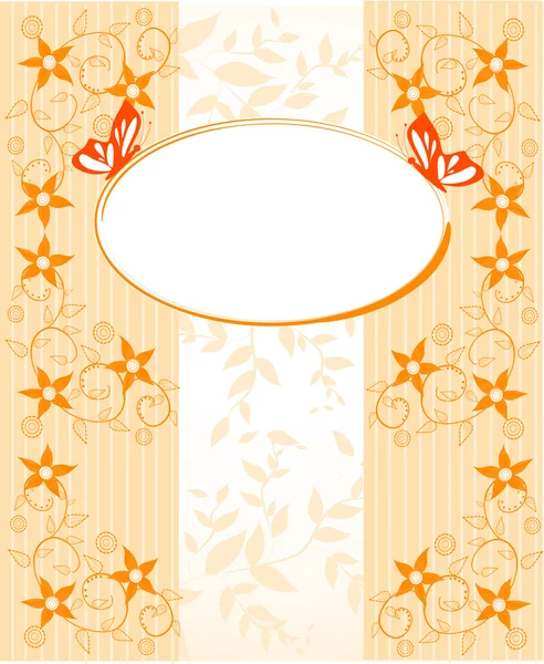 Carte de vœux floral — Image vectorielle