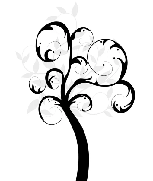 美しい芸術の木 — ストックベクタ