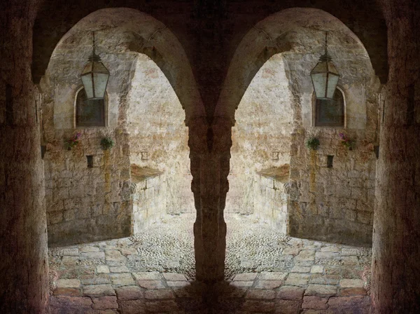 Arcos gêmeos Dubrovnik — Fotografia de Stock
