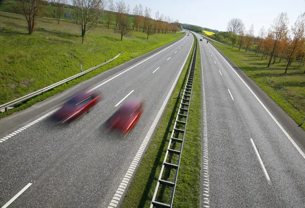 Overtaking on motorway — Stock Photo, Image