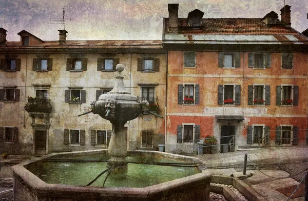 Köy Meydanı İtalya — Stok fotoğraf