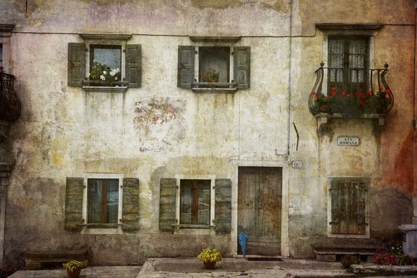 Όμορφη ιταλική πρόσοψη — Φωτογραφία Αρχείου
