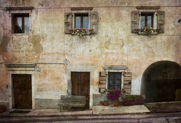 Χωριό σπίτι Ιταλία — Φωτογραφία Αρχείου