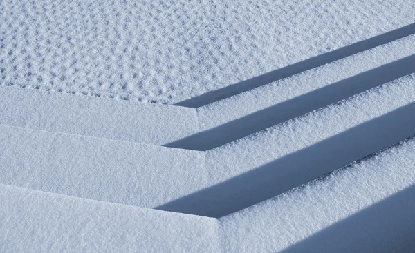 Snowclad kroky leden — Stock fotografie