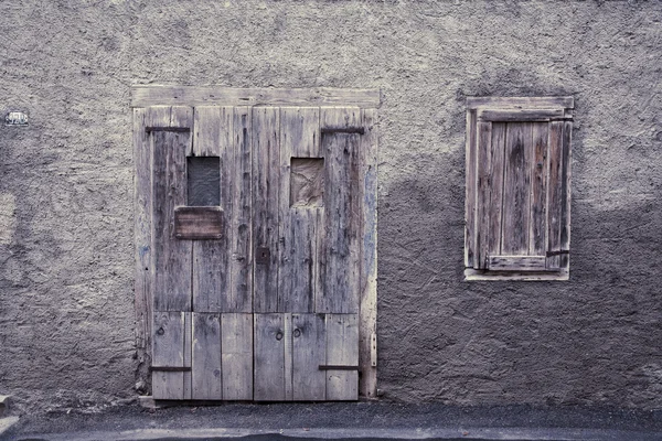 Vintage ajtó és ablak — Stock Fotó