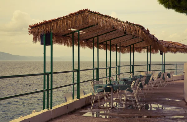 Beach cafe Croatia — Stock Photo, Image