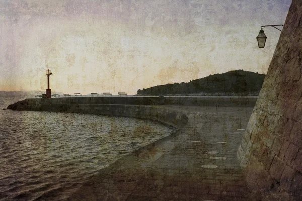 На березі моря в Дубровнику — стокове фото