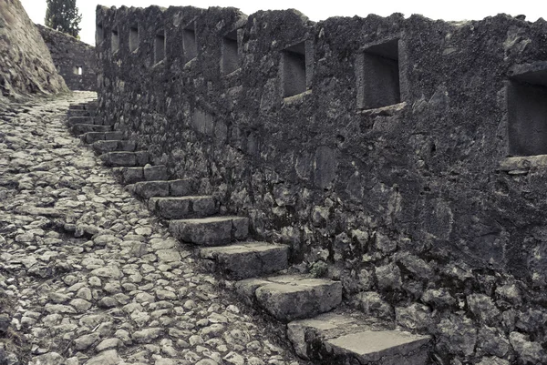 Ortaçağdan kalma şehir duvar kotor — Stok fotoğraf