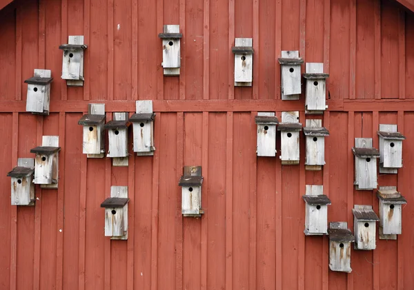 stock image Swedish nesting boxes