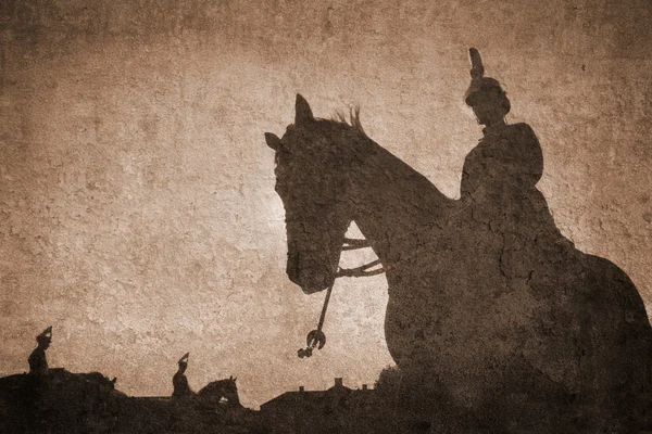 Koń straży retro — Zdjęcie stockowe