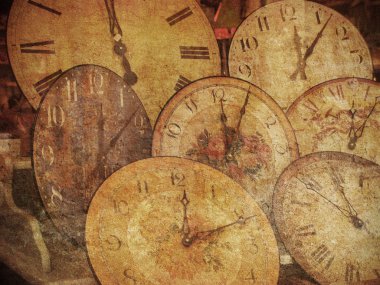 Old clocks clipart