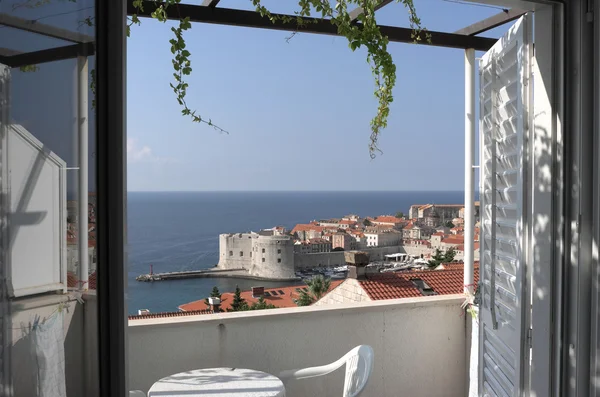 Room with view Dubrovnik — Stock Photo, Image