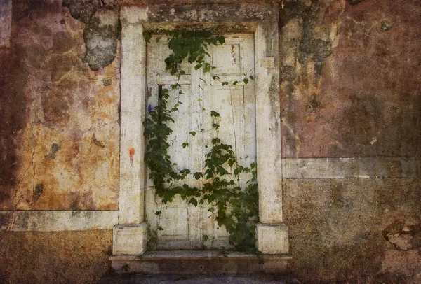 Retro chorwacki drzwi — Zdjęcie stockowe