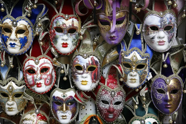 Carnaval maskers Venetië — Stockfoto