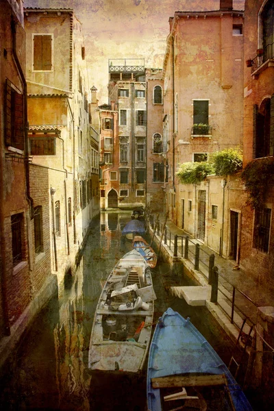 Canal estreito Veneza — Fotografia de Stock