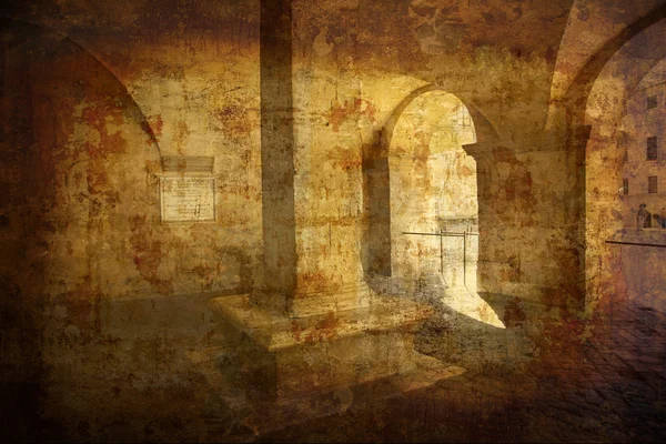 Bóvedas medievales Montepulciano —  Fotos de Stock