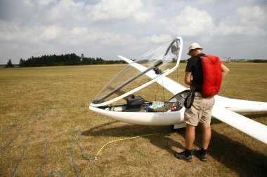 Glider pilot clipart