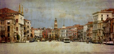 Grand Canal panorama clipart