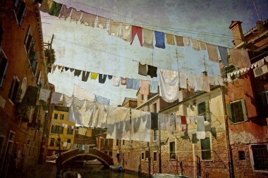 Clotheslines Venice clipart