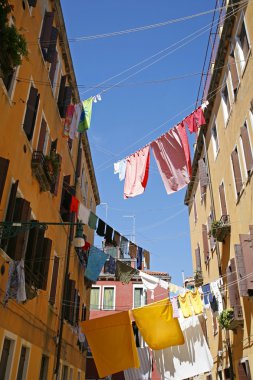 Washing day Venice clipart