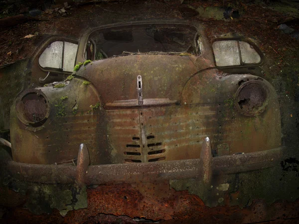 Vintage scrap car — Stock Photo, Image