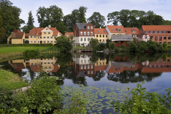 Σπίτια της Δανίας nyborg — Φωτογραφία Αρχείου