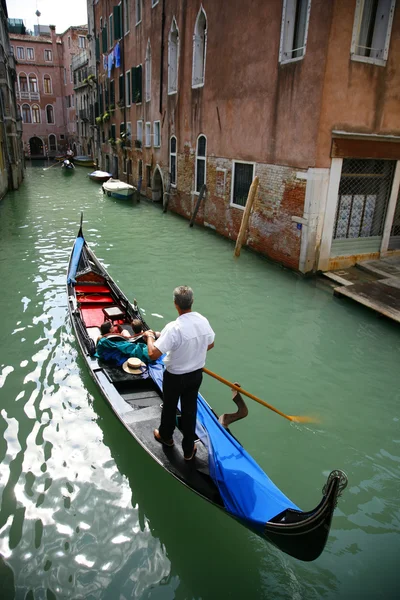 Gondolieren Venezia. – stockfoto
