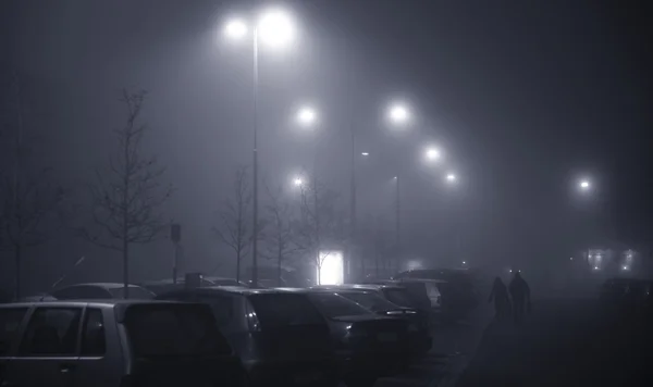 Туманний вечір — стокове фото