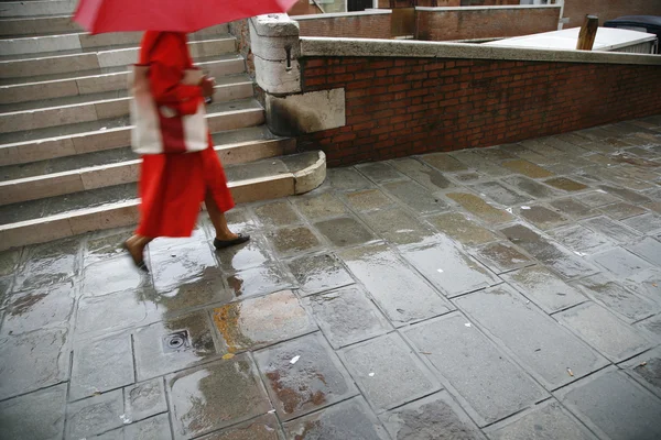 Venice in rain. — Stock Photo, Image