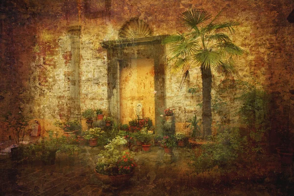 美丽庭院意大利 — 图库照片
