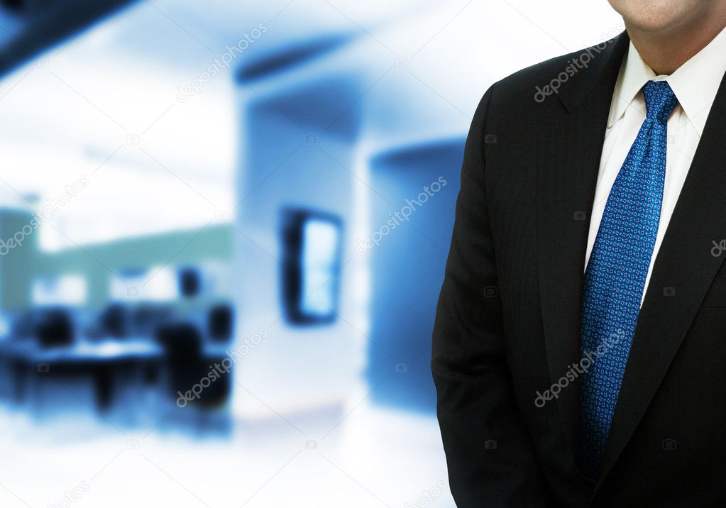 Businessman inside office