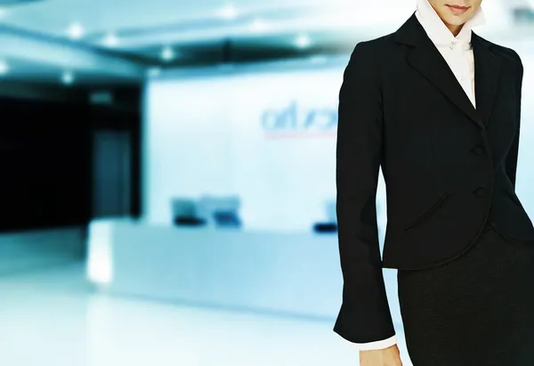 Businesswoman in modern office — Stock Photo, Image