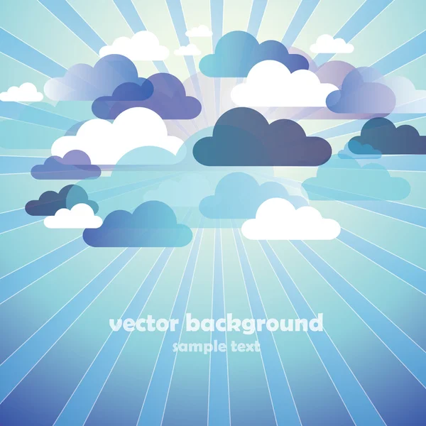 Abstrakt moln bakgrund vektor — Stock vektor