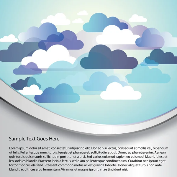 Abstract Cloud Background Vector — Stock Vector