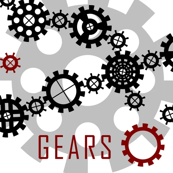 Gears background — Stock Vector