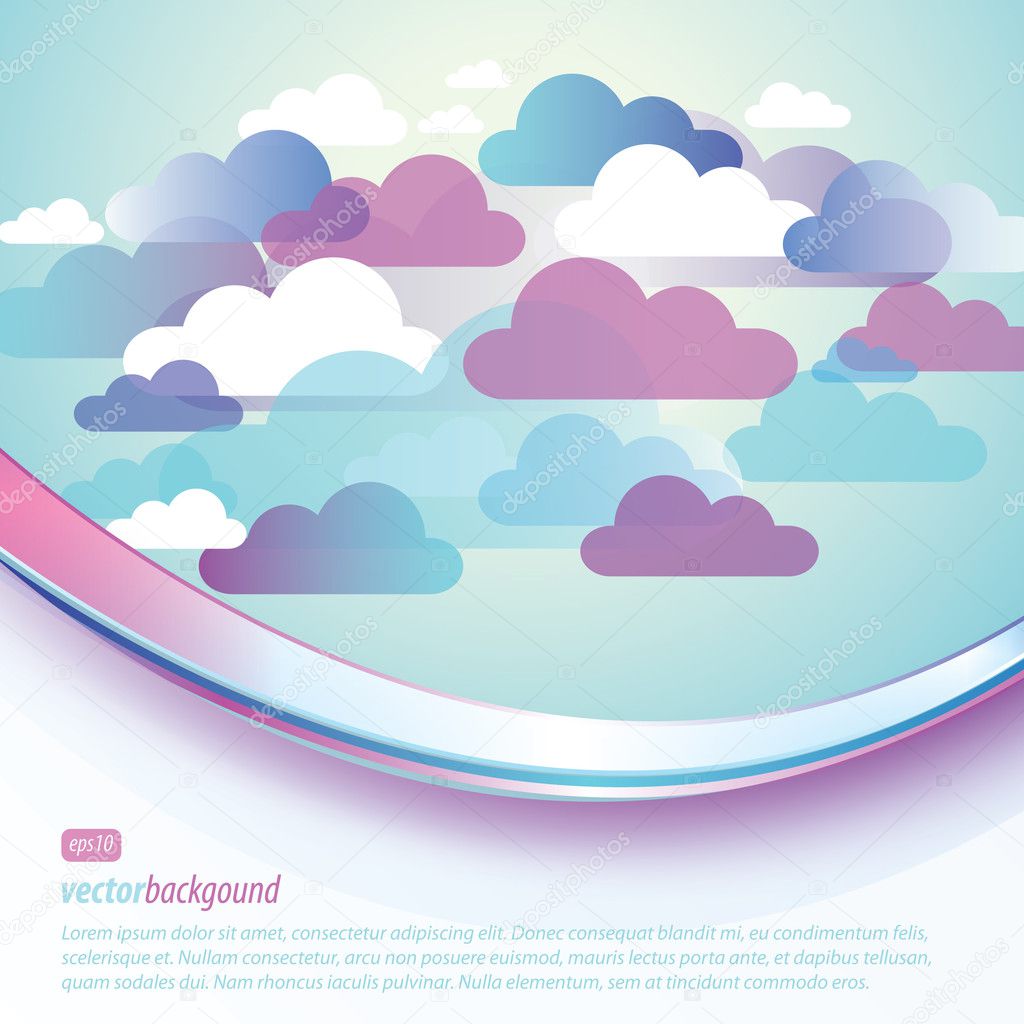 Abstract Cloud Background Vector