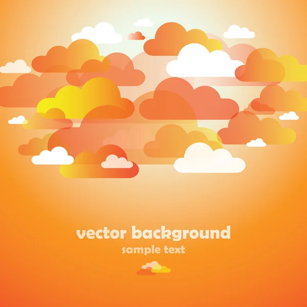 Abstrakt moln bakgrund — Stock vektor