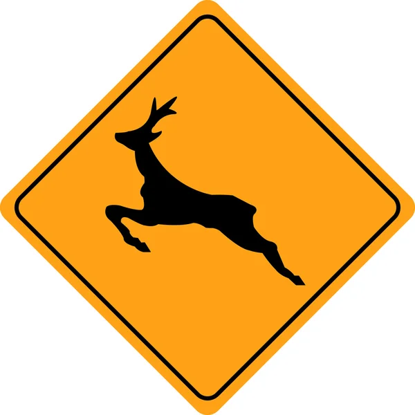 Kära animal crossing varningstecken — Stock vektor