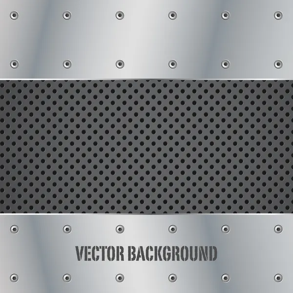Metal plate vector illustration background — Stock Vector