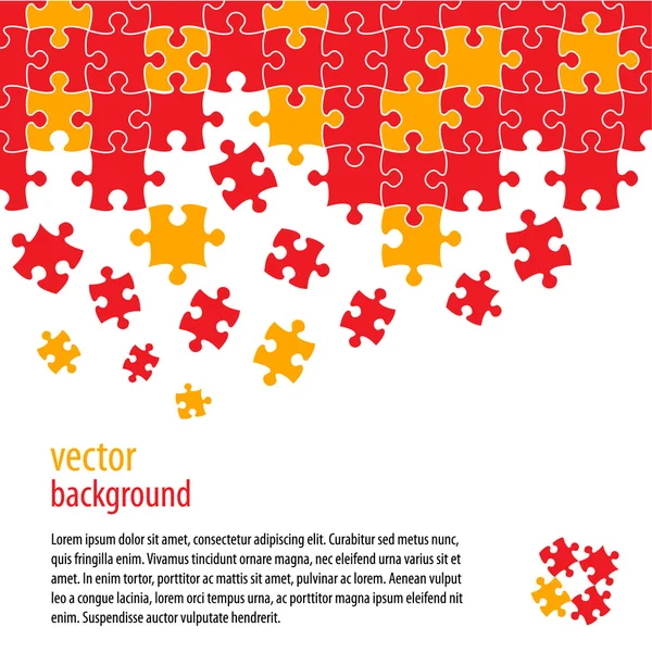 Puzzle pièces conception vectorielle — Image vectorielle
