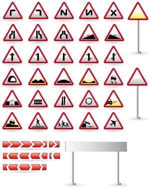Sign boards clipart