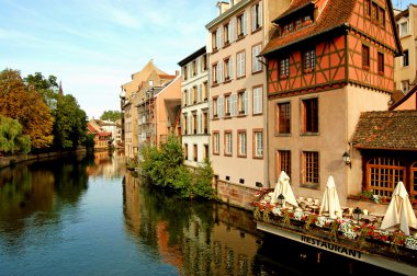 The river Ill in the Petite France - Strasbourg - France clipart
