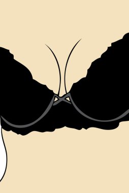 Women's Underwear Black clipart