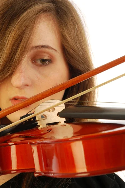 Vrouw met viool 001 — Stockfoto