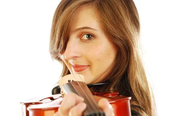 Женщина со скрипкой 015 — стоковое фото