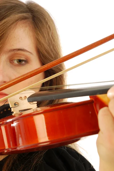 Woman with violin 017 — Stock Photo, Image