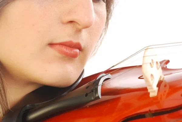 Женщина со скрипкой 039 — стоковое фото