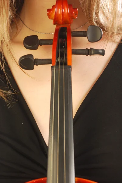 女人用的小提琴 — 图库照片