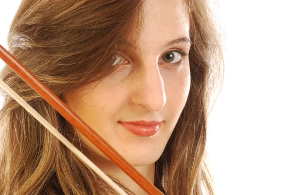 Vrouw met viool 051 — Stockfoto
